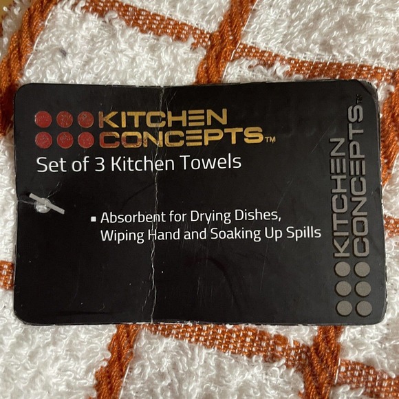 Kitchen Concepts Set of Three Kitchen Towels Fall Colors NWT - Picture 3 of 6